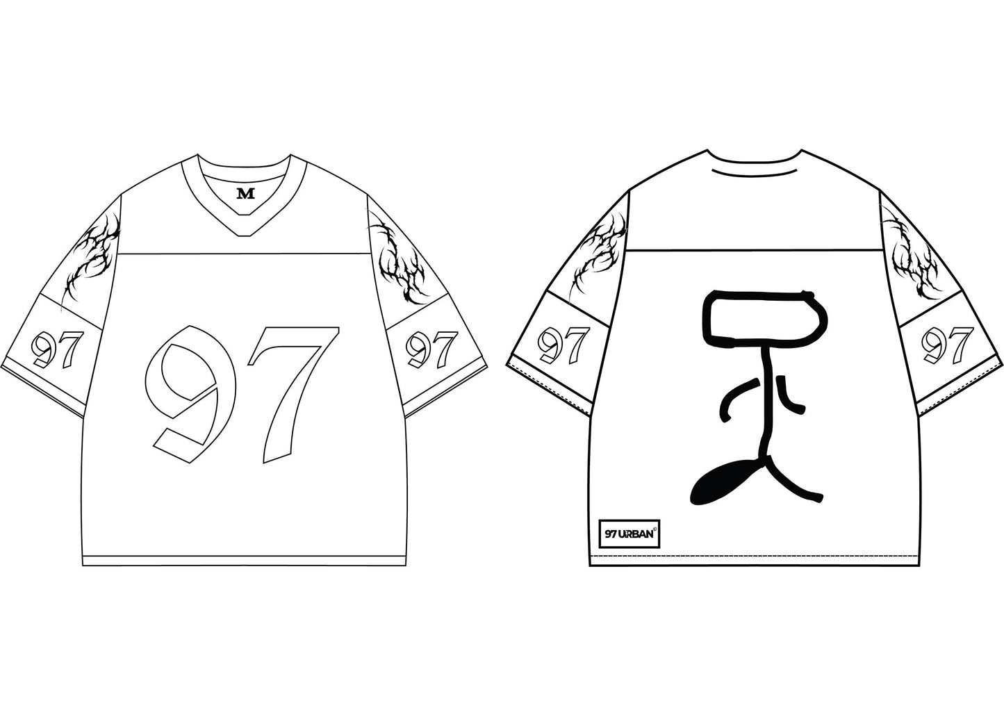 97 URBAN TRIBE WHITE NFL JERSEY