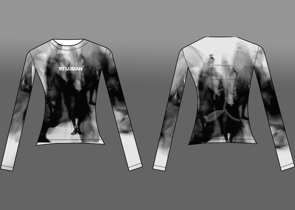 97 URBAN PIXELATED BLACK SHADOW TOP