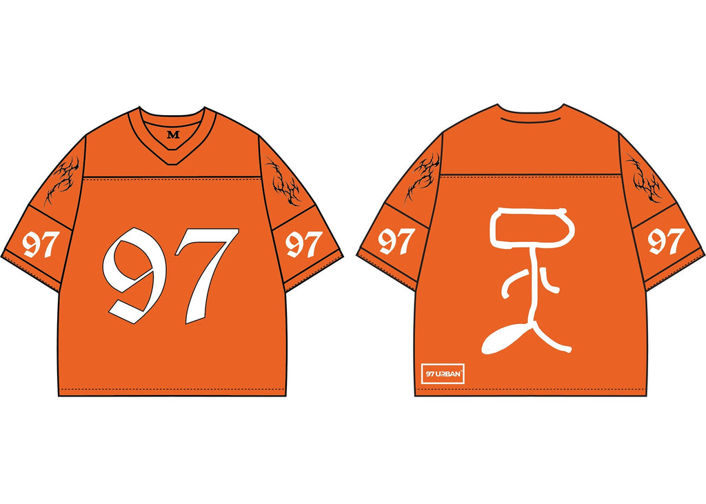 97 URBAN ORANGE TRIBE NFL JERSEY