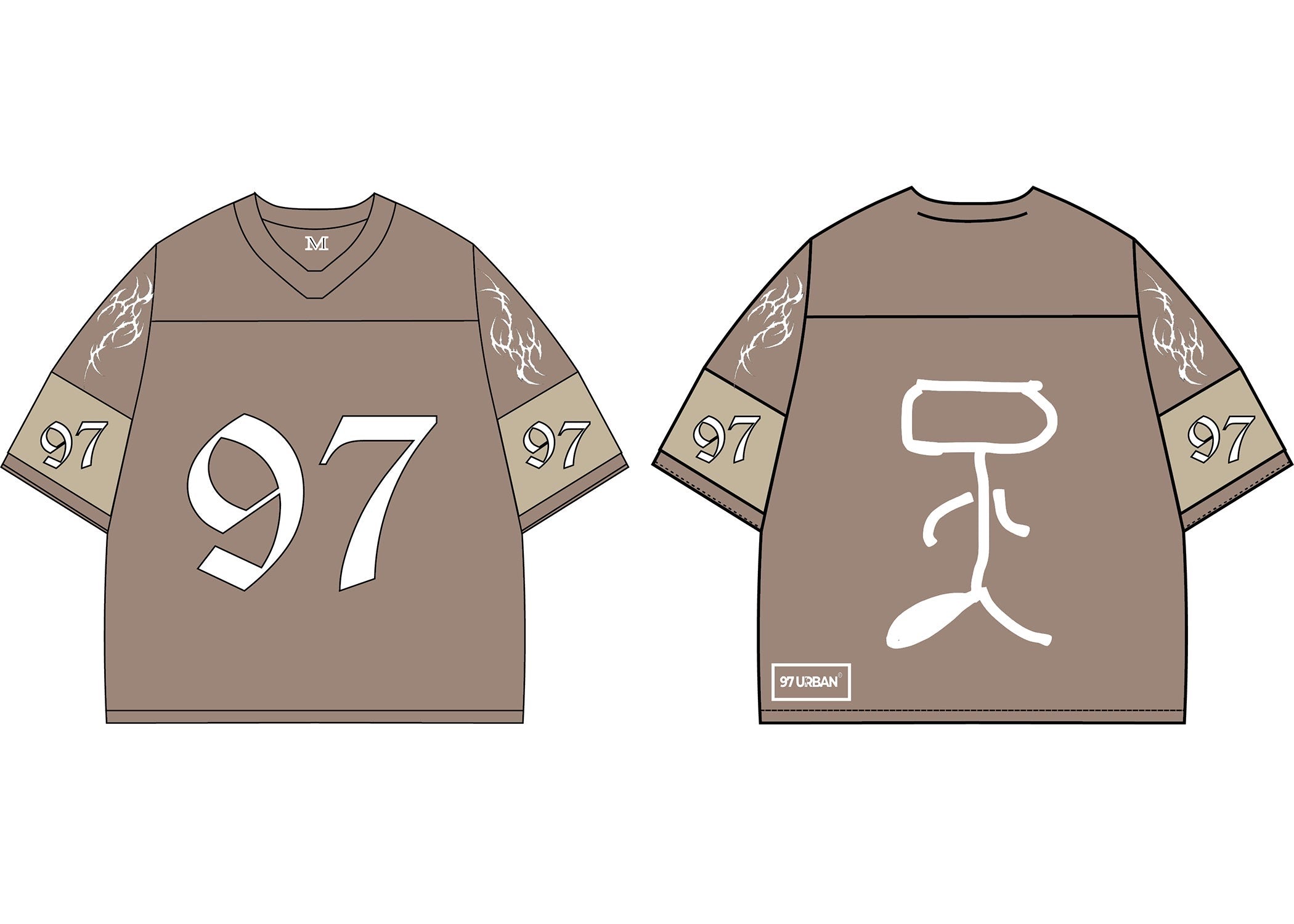 97 URBAN BEIGE TRIBE NFL JERSEY