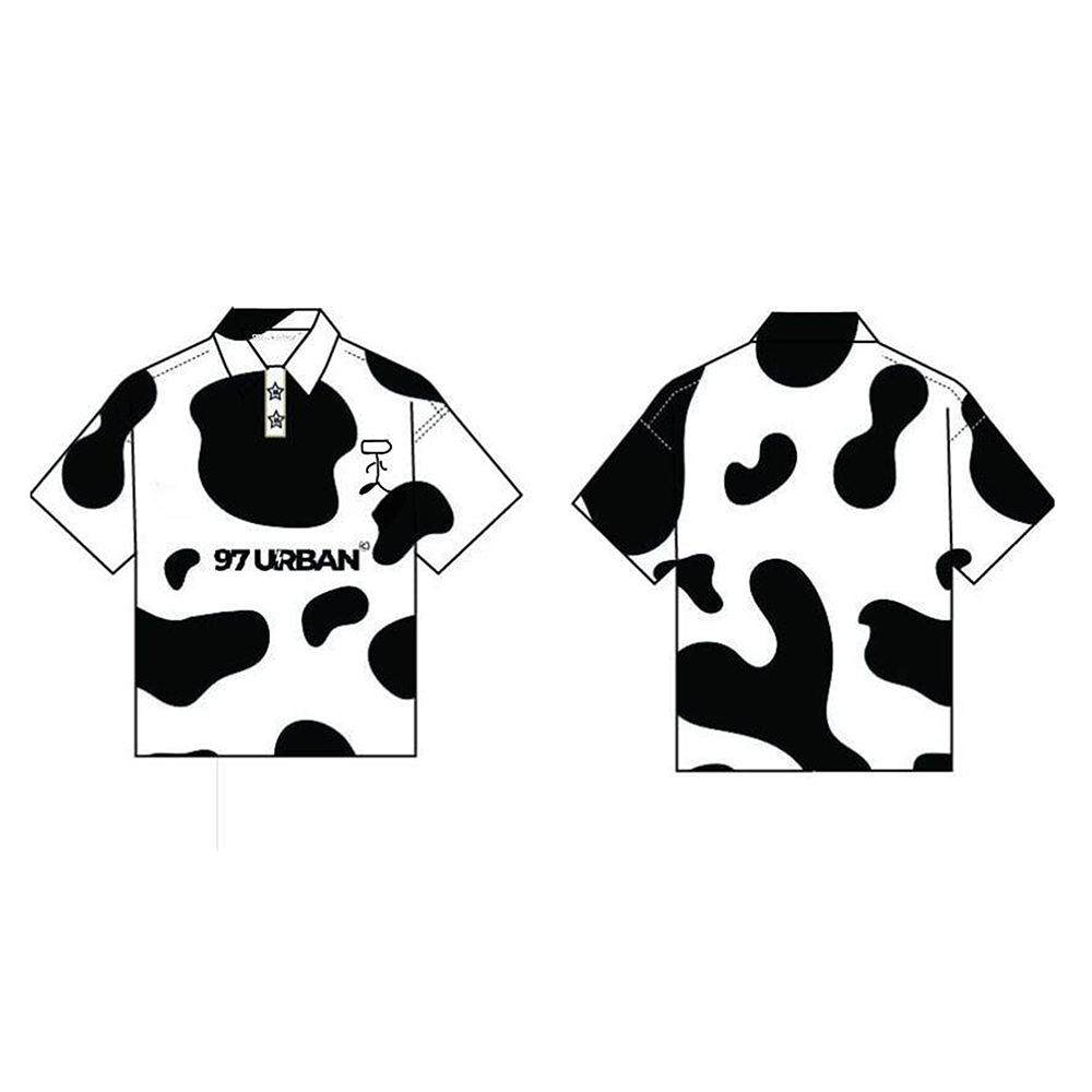 97 URBAN BLACK COW POLO TEE