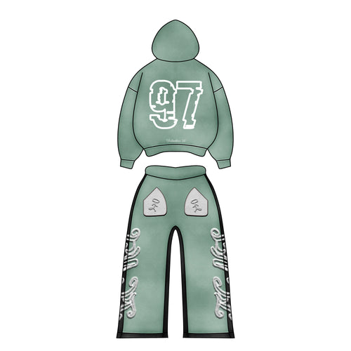 97 URBAN BASICS TWO PIECE HOODIE SET