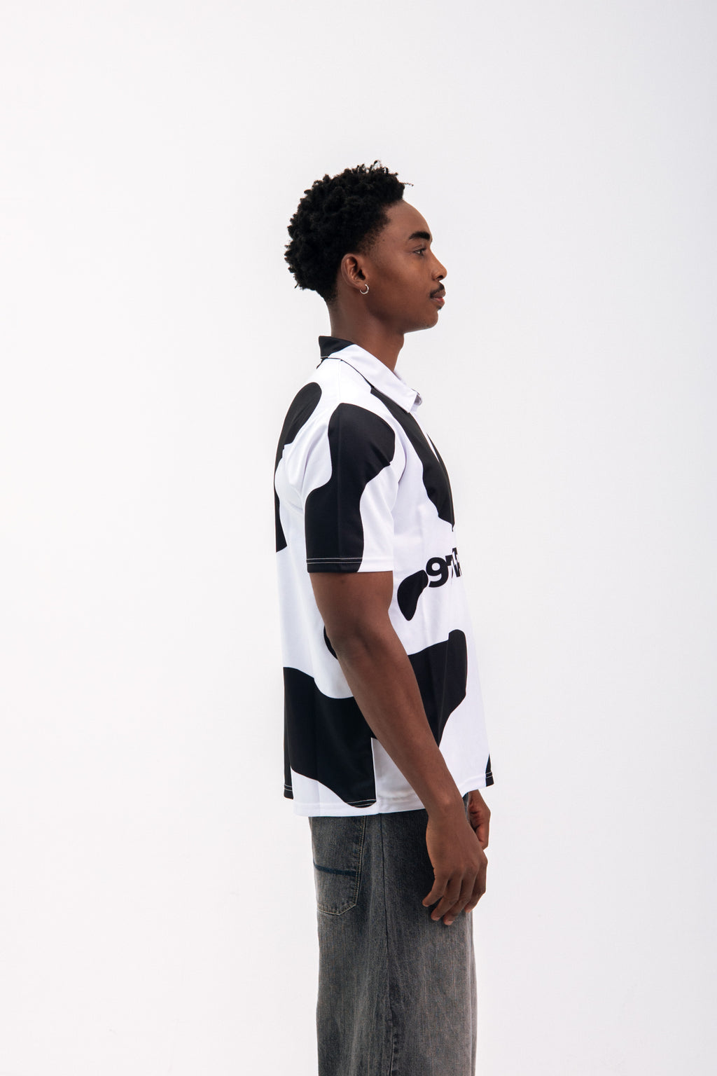 97 URBAN BLACK COW POLO TEE