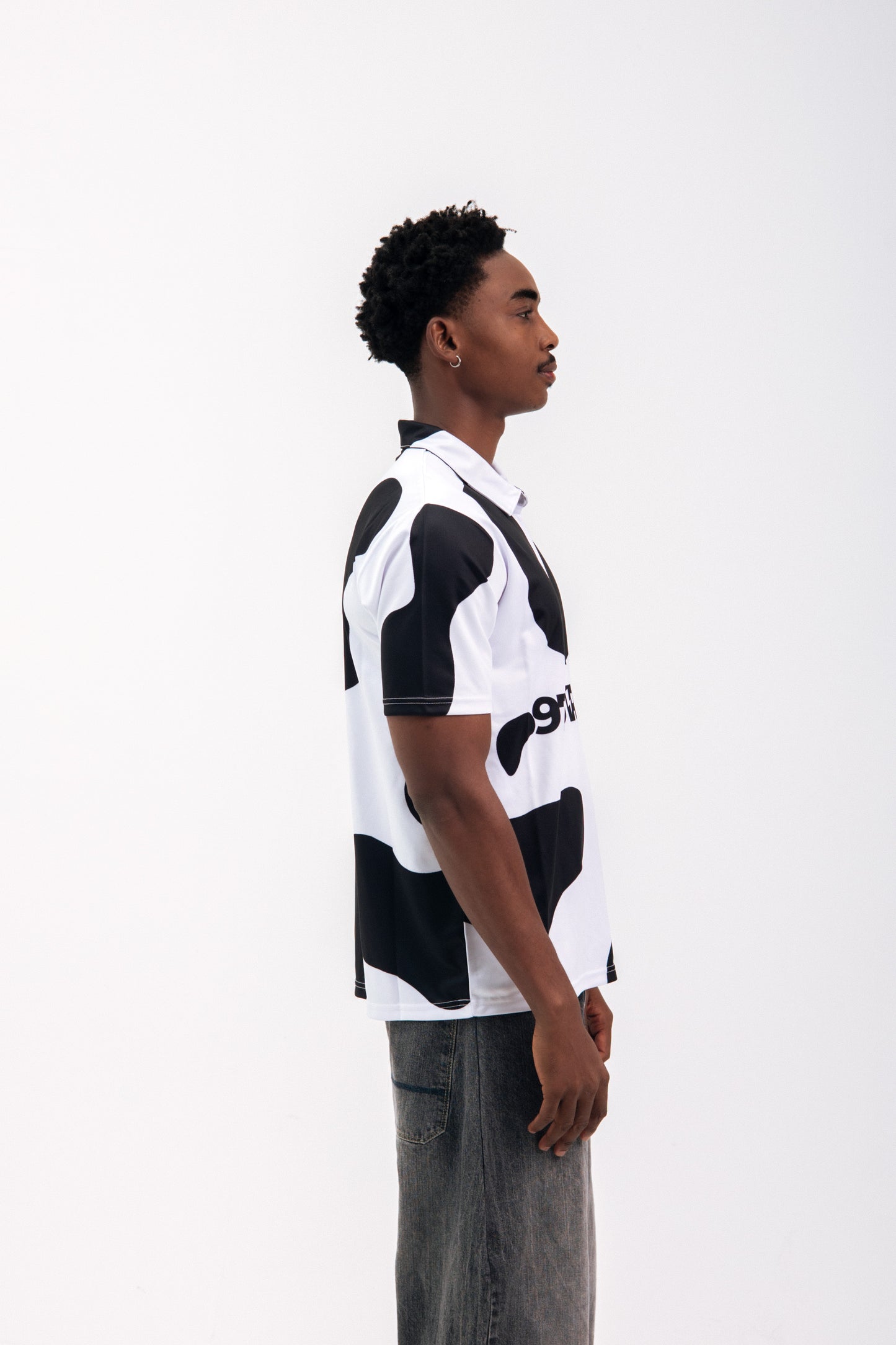 97 URBAN BLACK COW POLO TEE