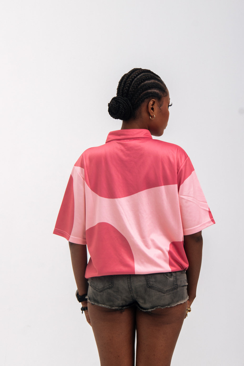 97 URBAN PINK COW POLO TEE