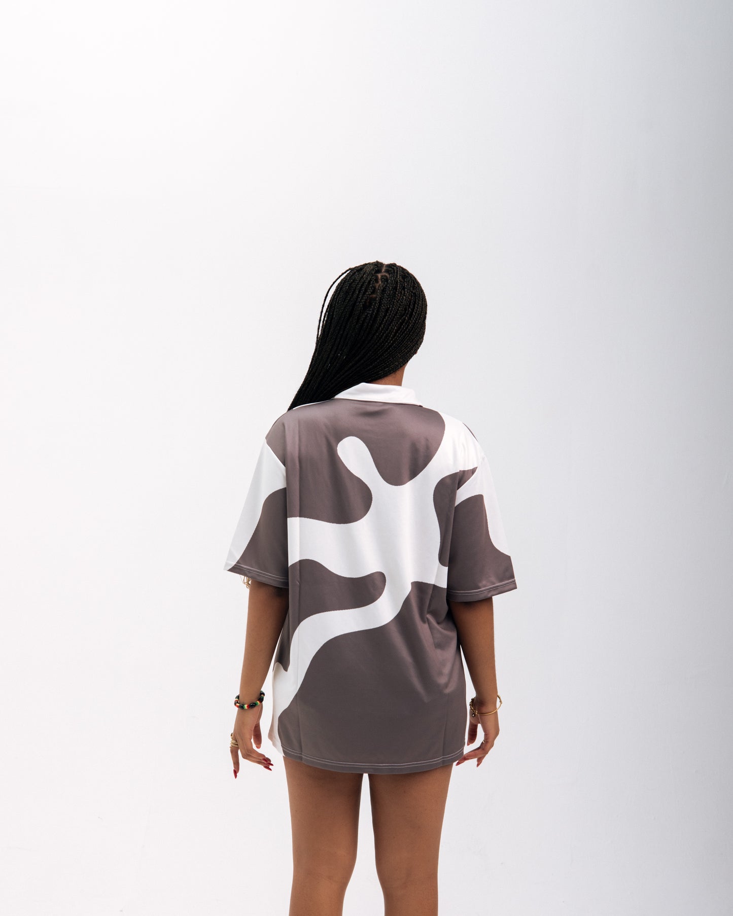 97 URBAN GRAY COW POLO TEE