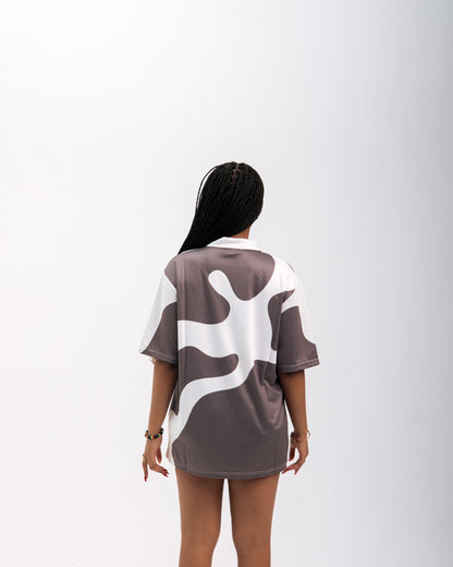 97 URBAN GRAY COW POLO TEE