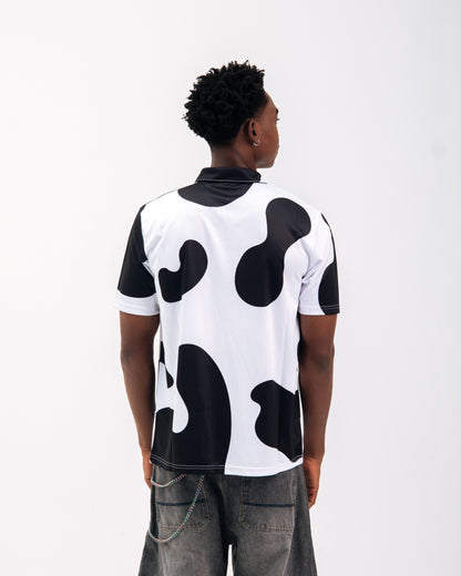 97 URBAN BLACK COW POLO TEE