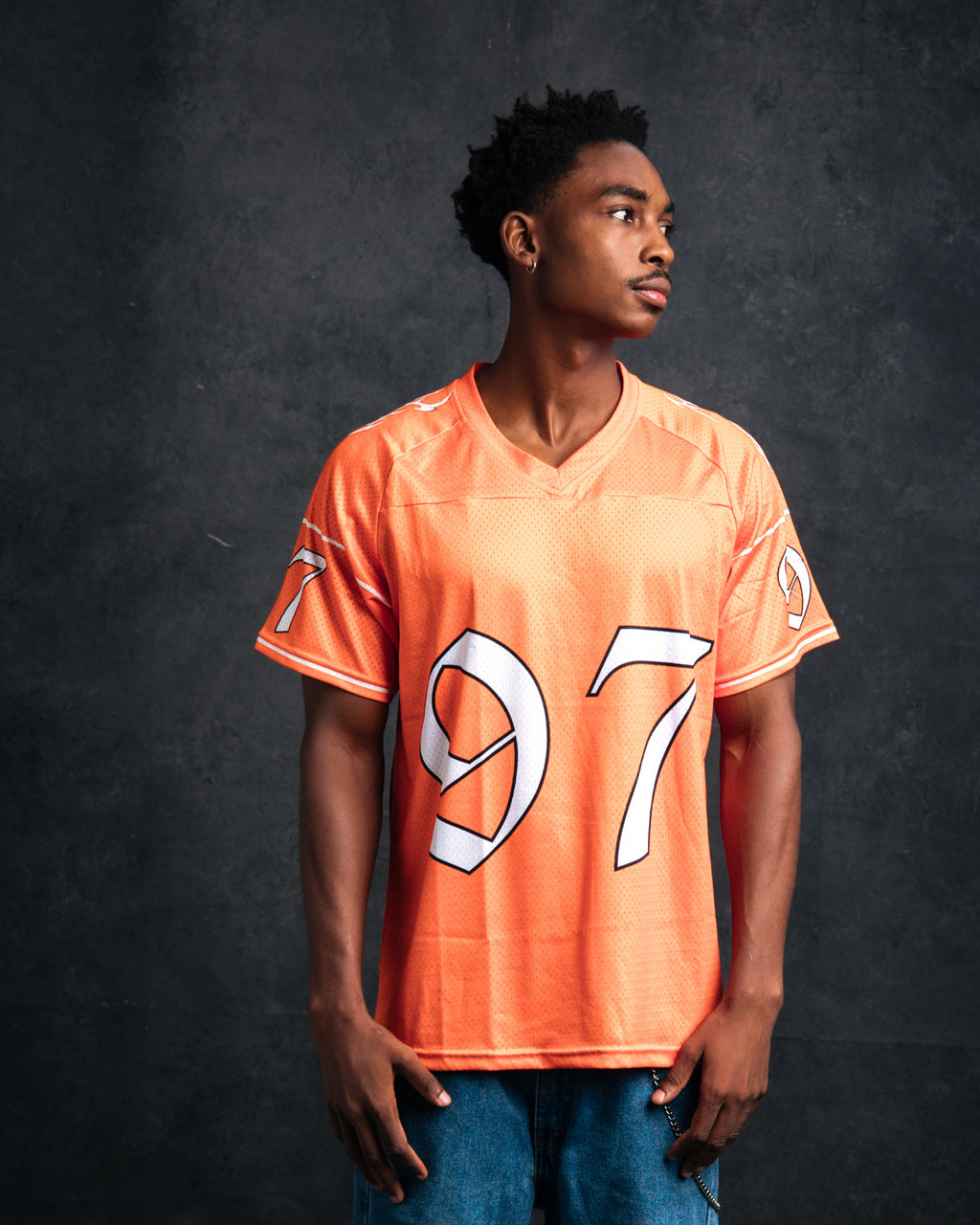97 URBAN ORANGE TRIBE NFL JERSEY