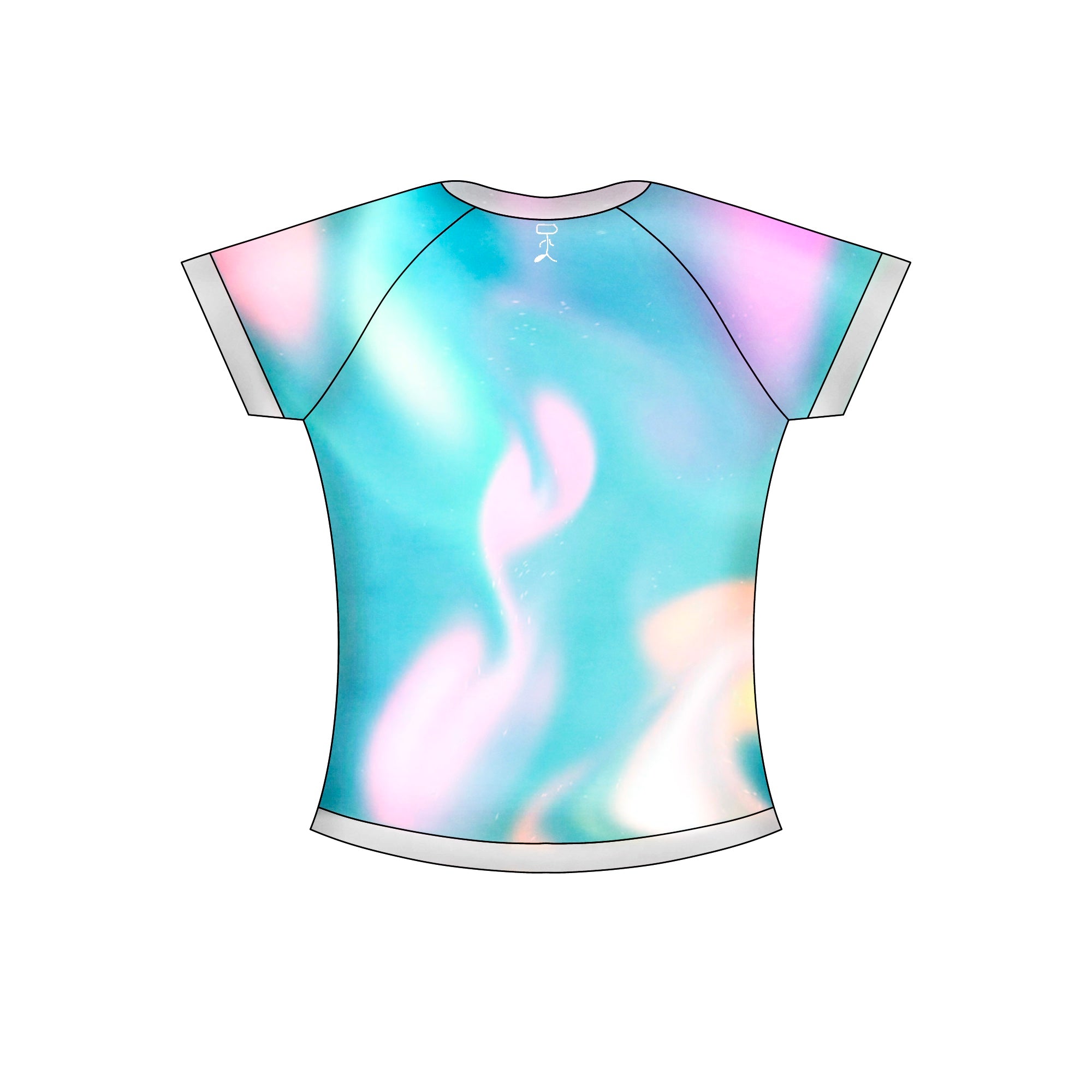 97 URBAN RHYTHM SEA BLUE CROP TEE