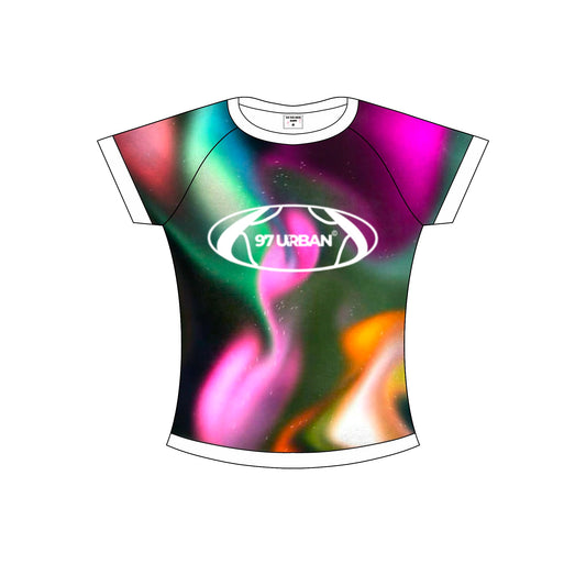 97 URBAN GRADIENT FLOW CROP TEE