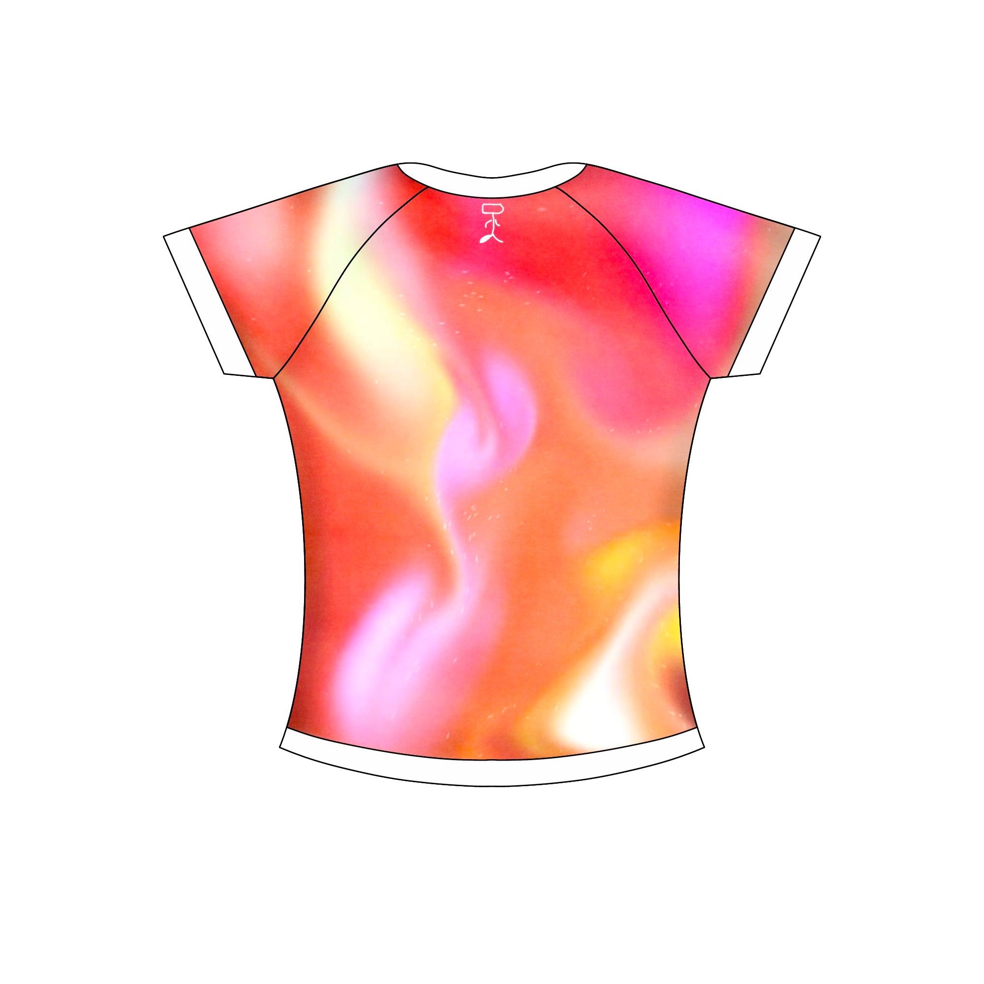 97 URBAN GRADIENT ORANGE CROP TEE