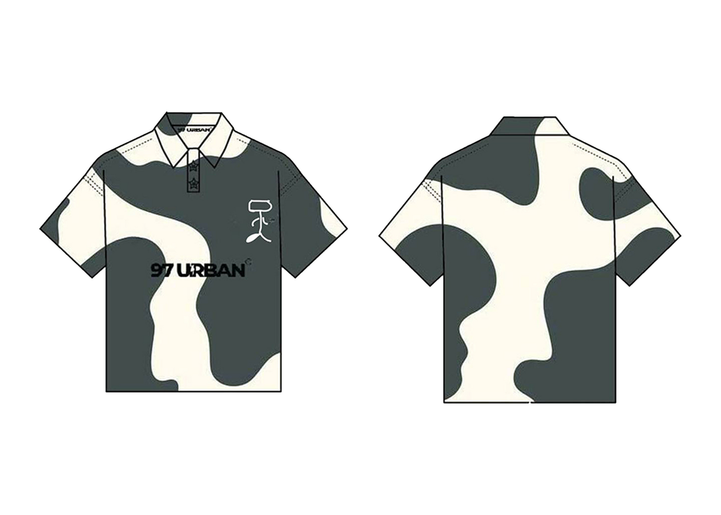 97 URBAN COW POLO TEE