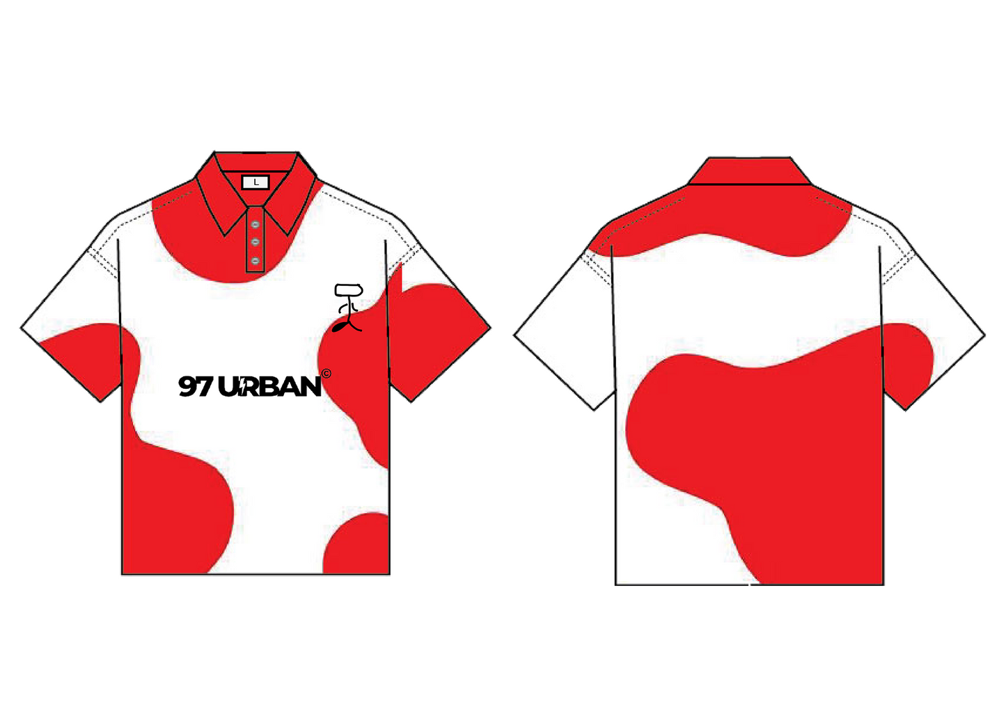 97 URBAN COW POLO TEE