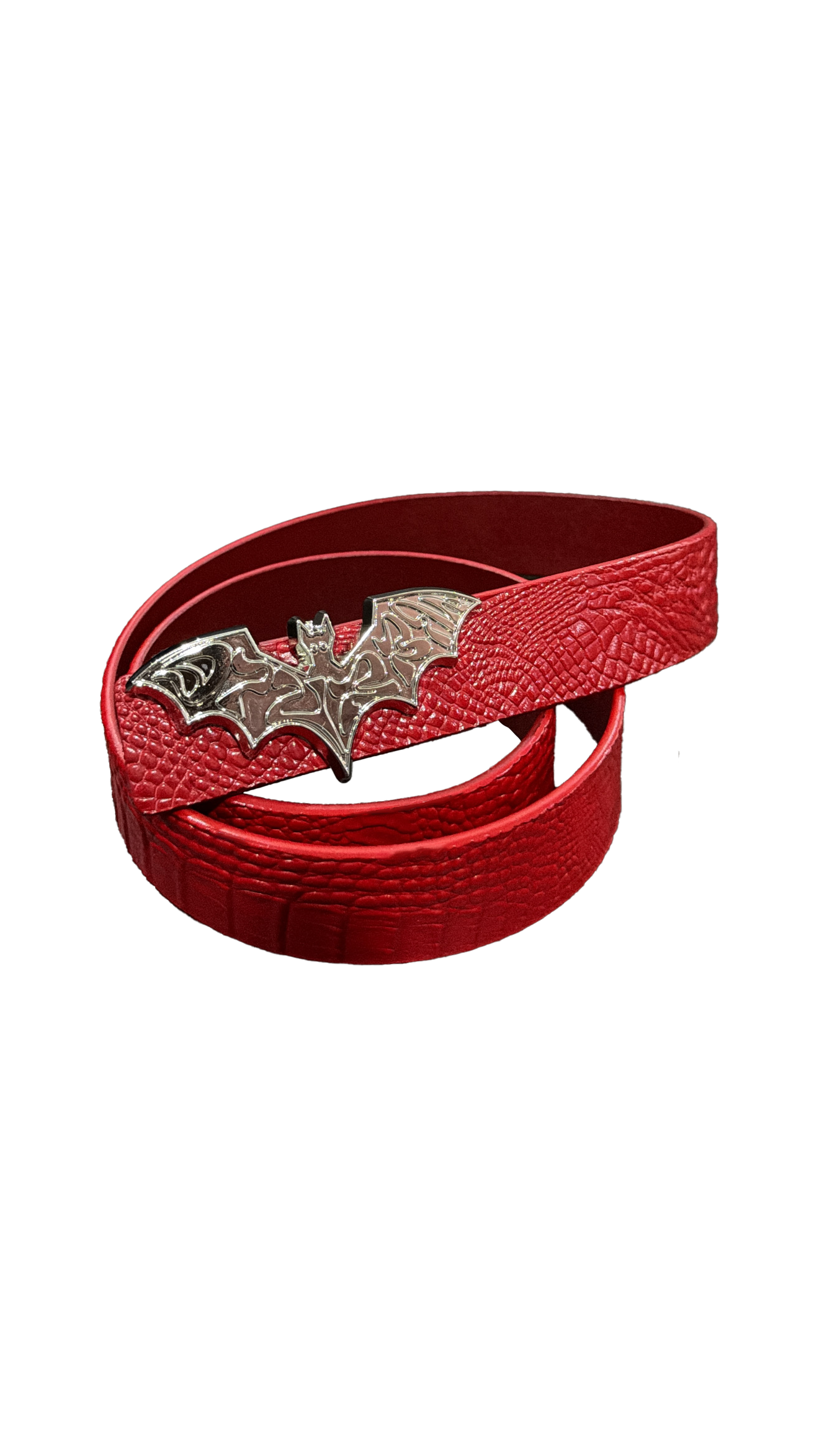97 Urban Bat Buckle Belt Red