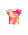97 URBAN GRADIENT ORANGE CROP TEE