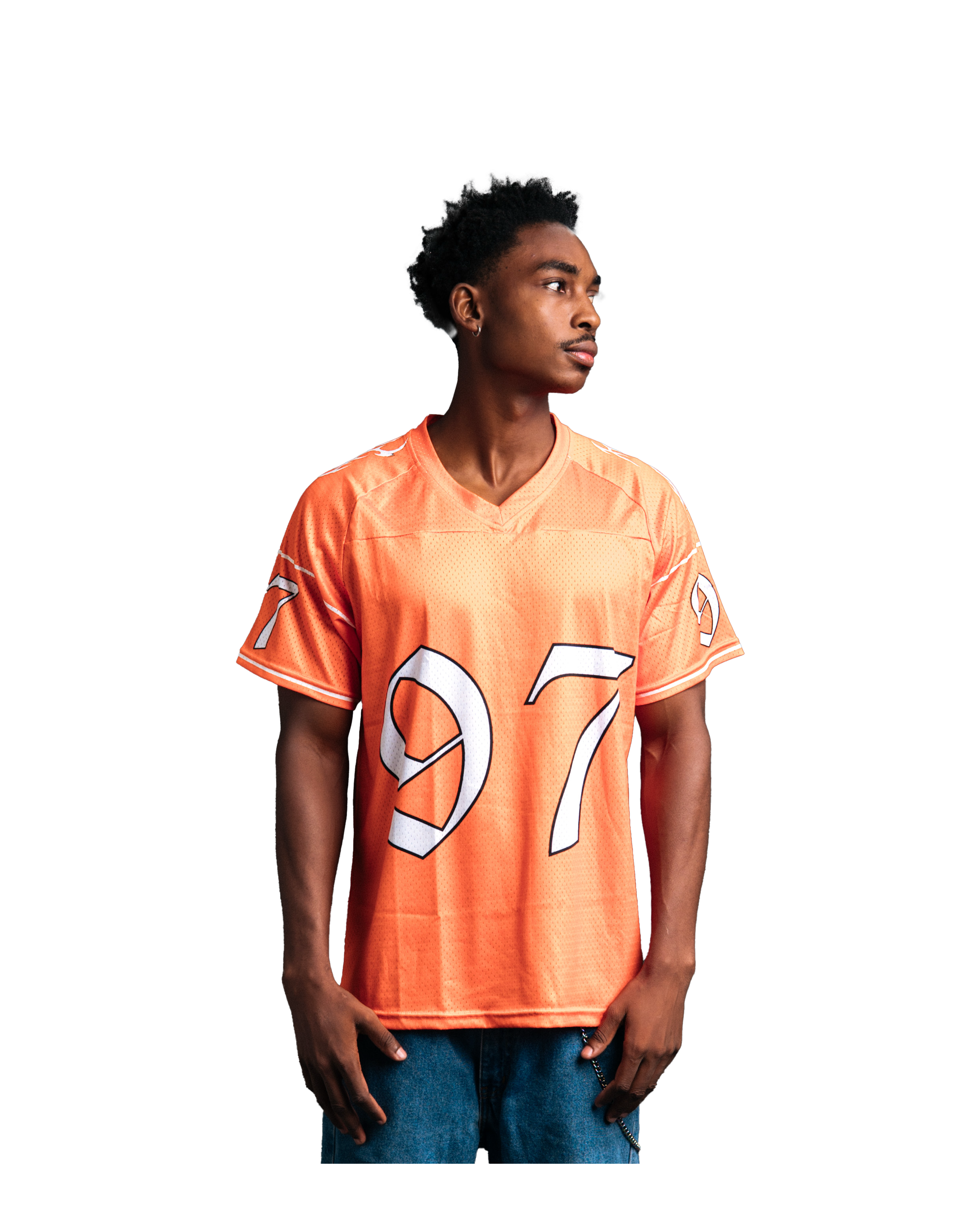 97 URBAN ORANGE TRIBE NFL JERSEY