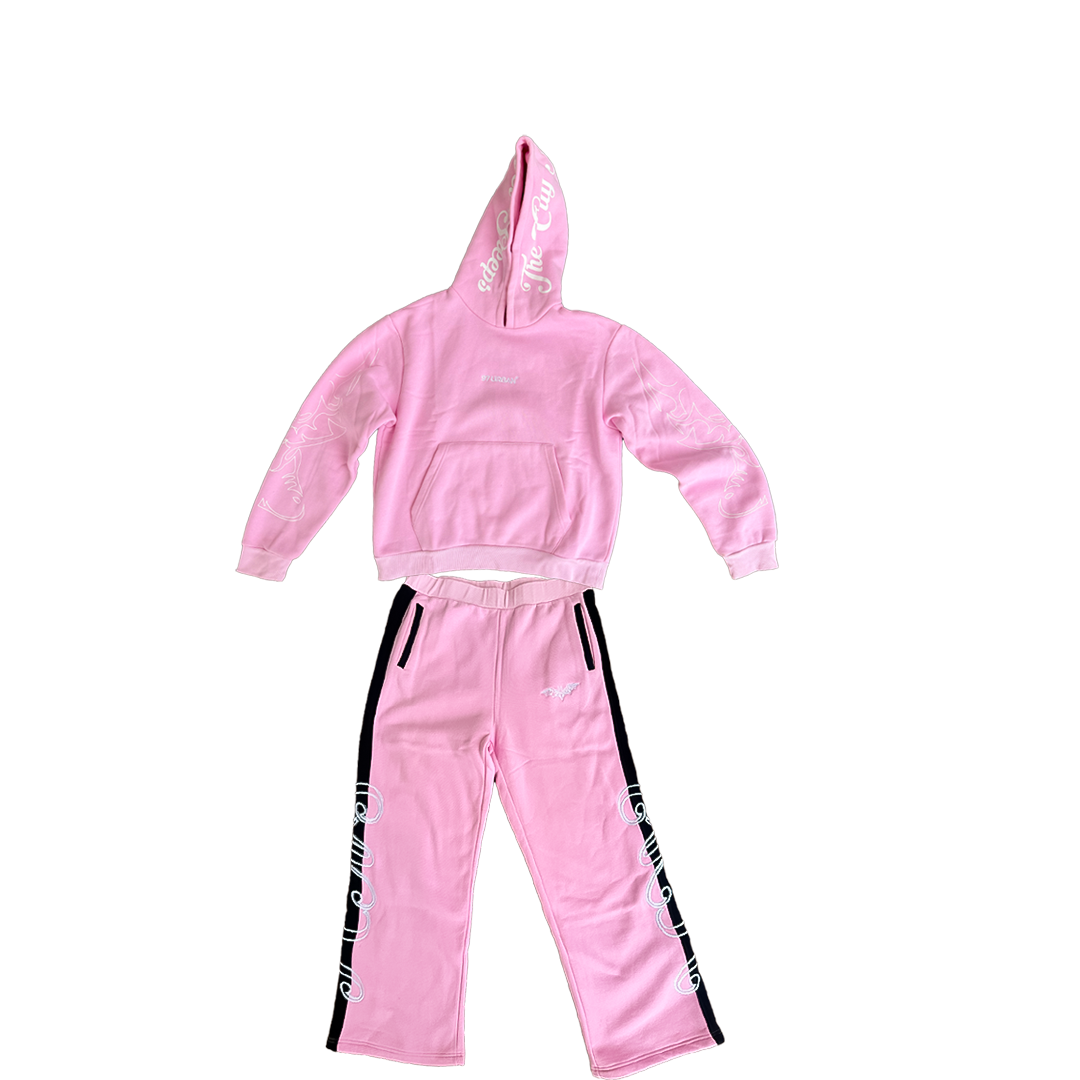 97 URBAN PINK BASICS HOODIE
