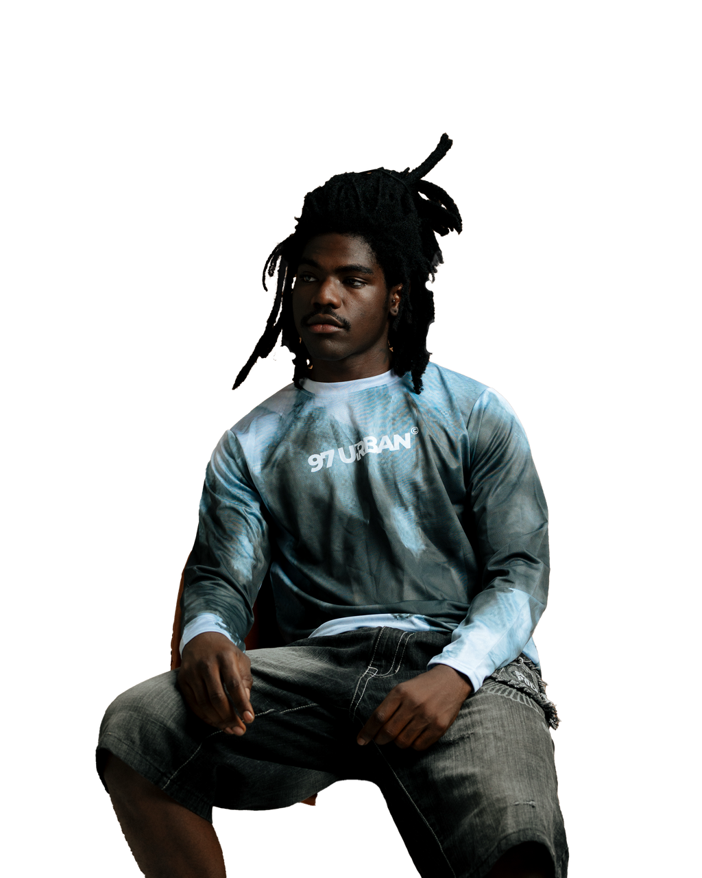 97 URBAN PIXELATED BLACK SHADOW TOP