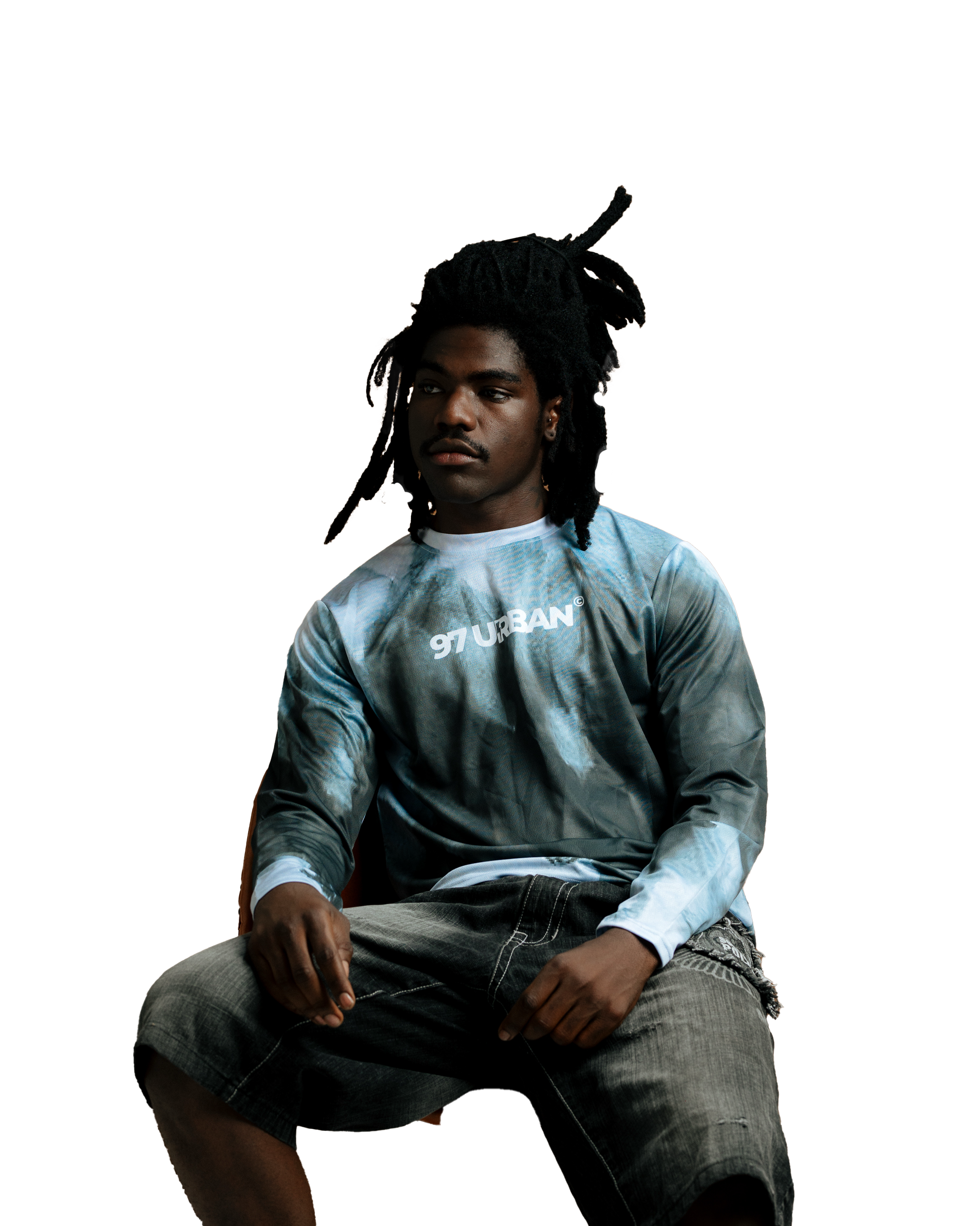 97 URBAN PIXELATED BLACK SHADOW TOP