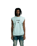 97 URBAN CURVED BLUE TANK TOP