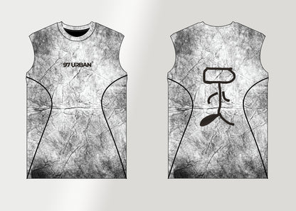 97 URBAN CURVED WASHED TANK TOP